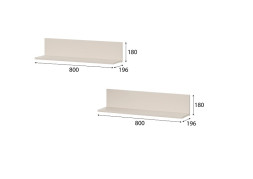 Полка навесная (комплект) Калипсо